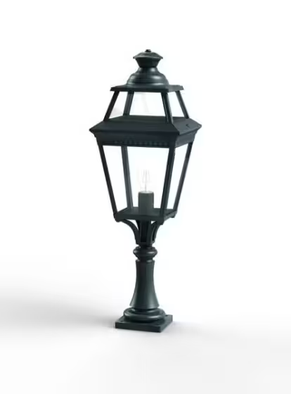 Place Des Vosges 3 Small Clear Glass Pedestal