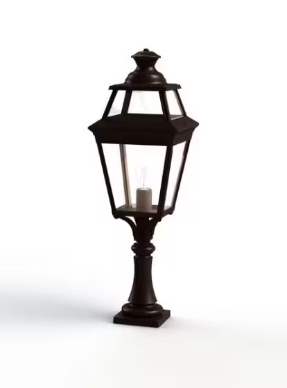 Place Des Vosges 3 Small Clear Glass Pedestal