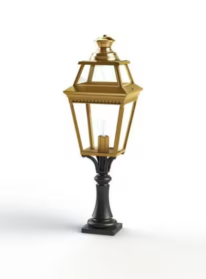 Place Des Vosges 3 Small Clear Glass Pedestal