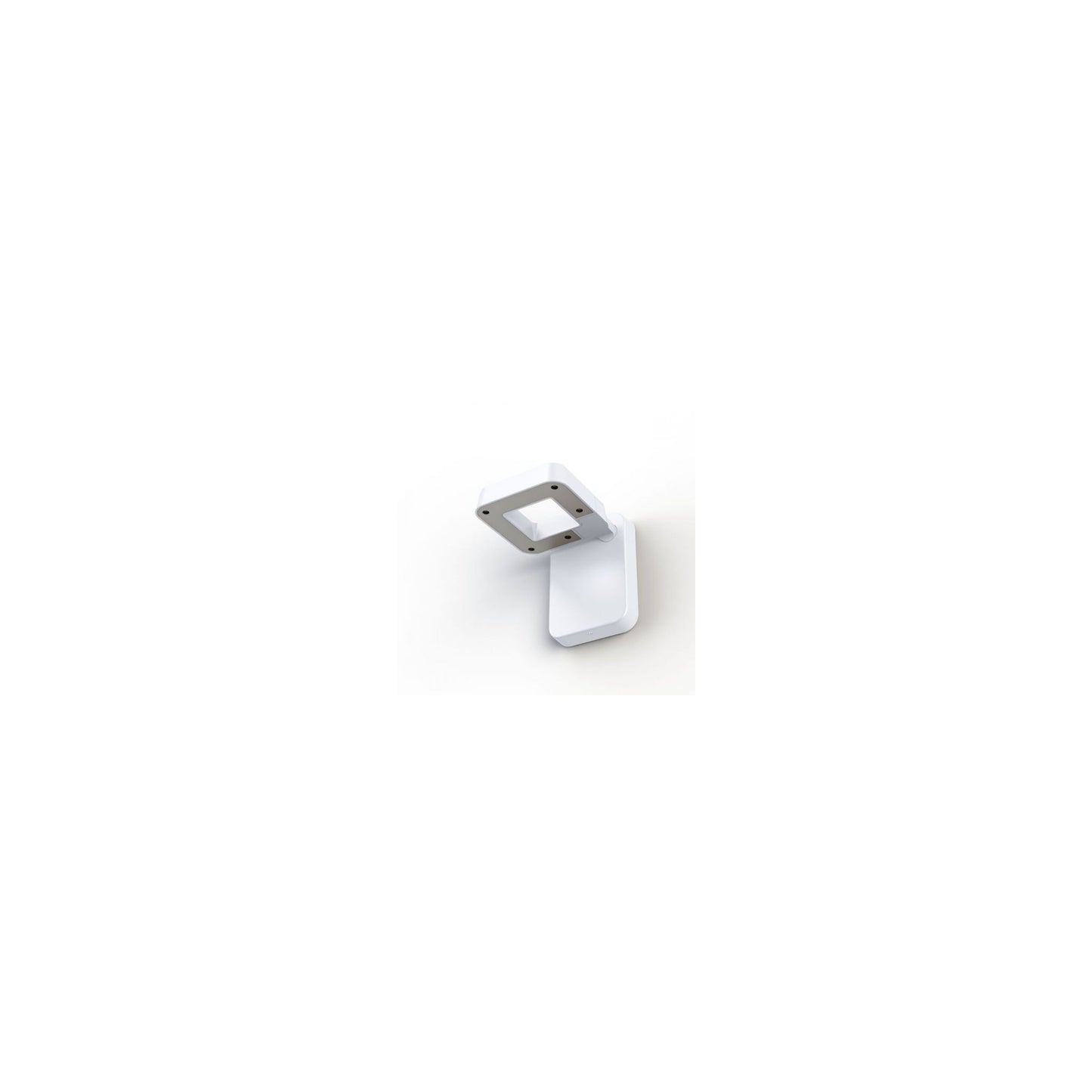 Square Satin Multi-Position 4500K LED Wall Light with Directable Lamp Head