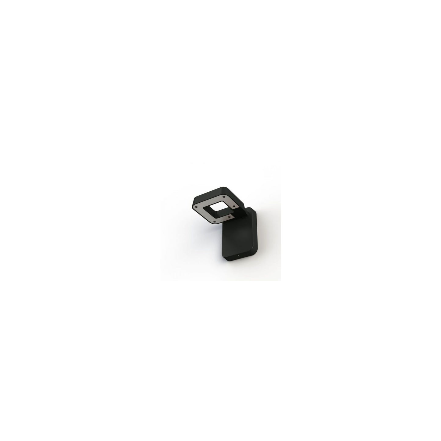 Square Satin Multi-Position 4500K LED Wall Light with Directable Lamp Head