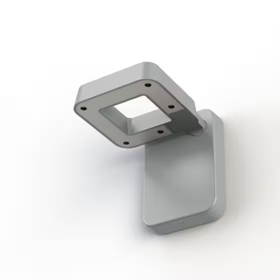 Square Satin Multi-Position 4500K LED Wall Light