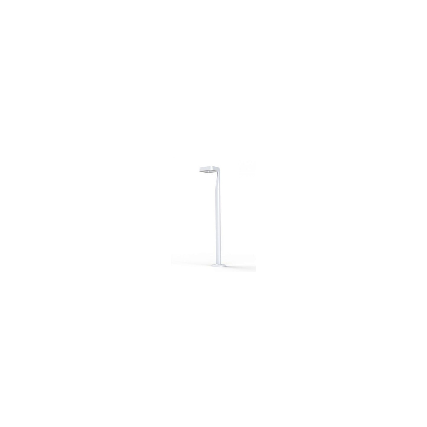 Square Large Satin 3000K Built-in LED Bollard