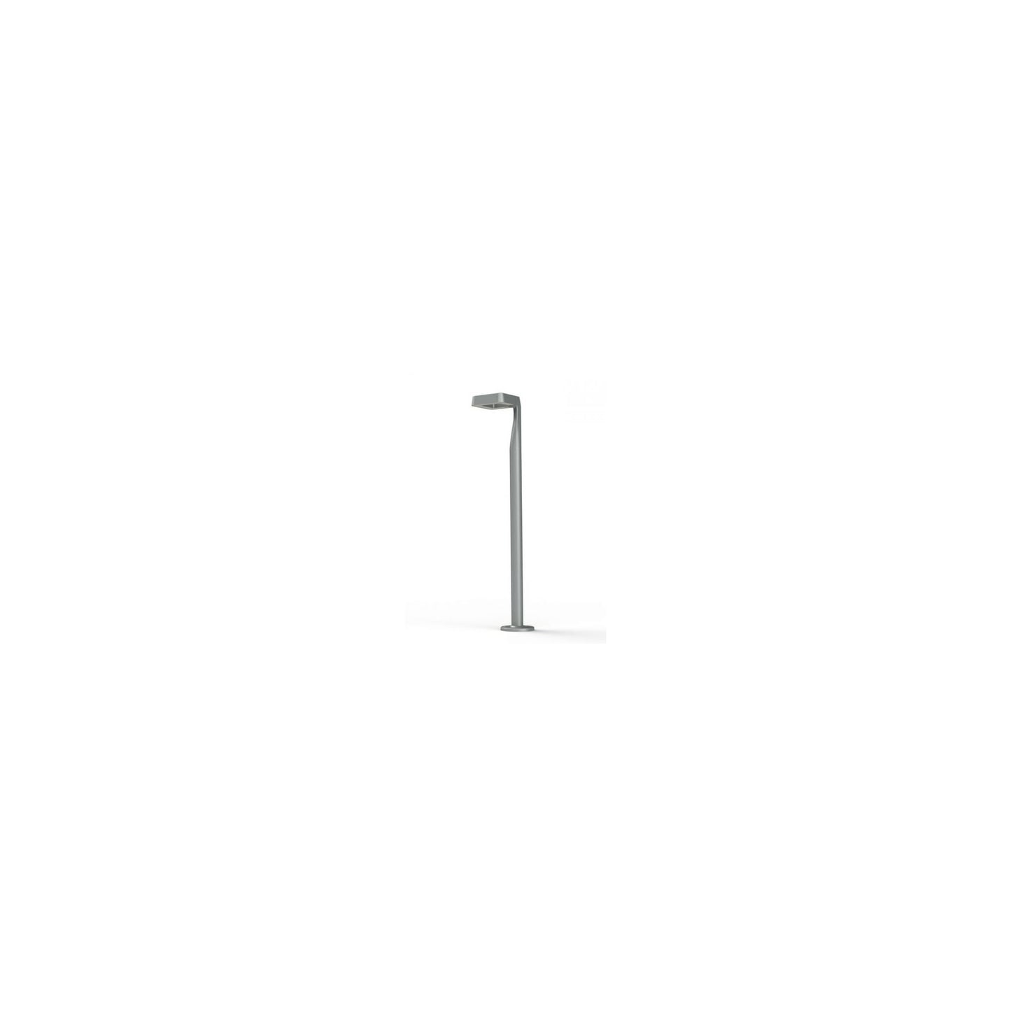 Square Large Satin 3000K Built-in LED Bollard