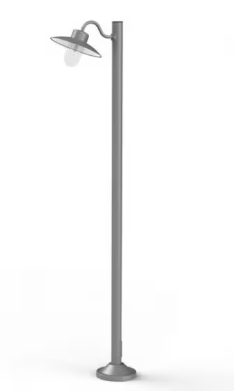 Belcour Model 4 Clear Glass Bollard Short Post