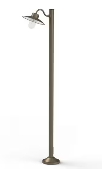 Belcour Model 4 Clear Glass Bollard Short Post