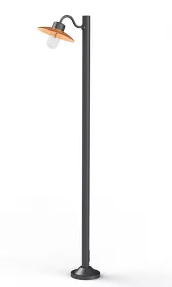 Belcour Model 4 Clear Glass Bollard Short Post