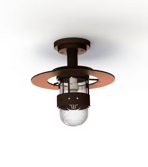 Kent Clear Prismatic Glass Ceiling Light