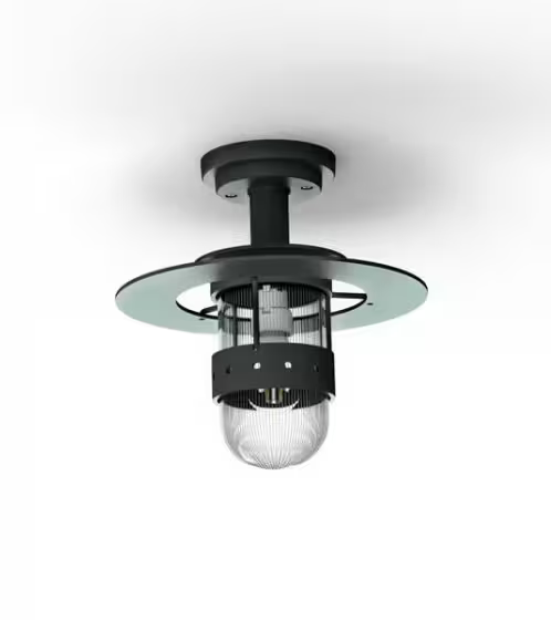 Kent Clear Prismatic Glass Ceiling Light