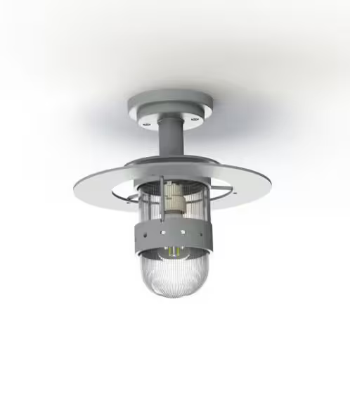 Kent Clear Prismatic Glass Ceiling Light