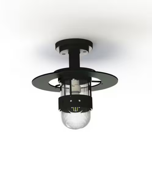Kent Clear Prismatic Glass Ceiling Light