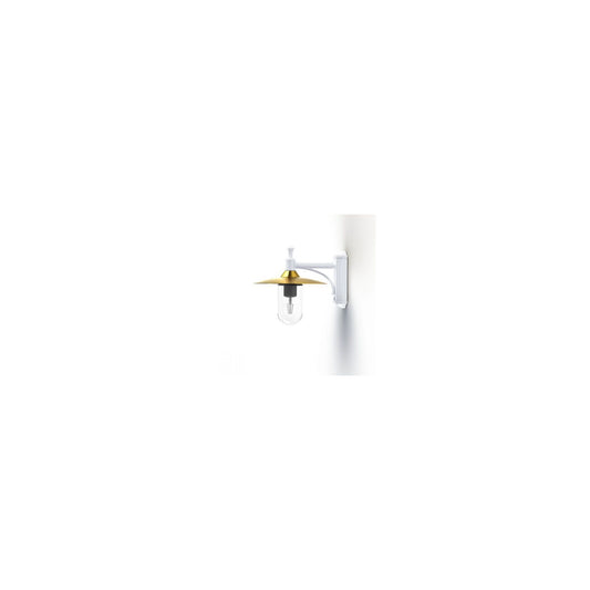 Montana Model 3 Clear Glass & Copper Shade Wall Light with Cast Aluminium Bracket