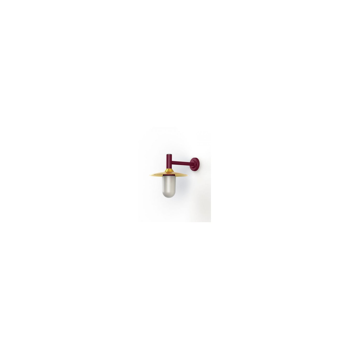 Montana Model 3 Opal Glass & Copper Shade Wall Light with Cast Aluminium Bracket