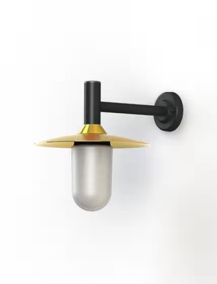 Montana Model 3 Opal Glass & Copper Shade Wall Light with Cast Aluminium Bracket