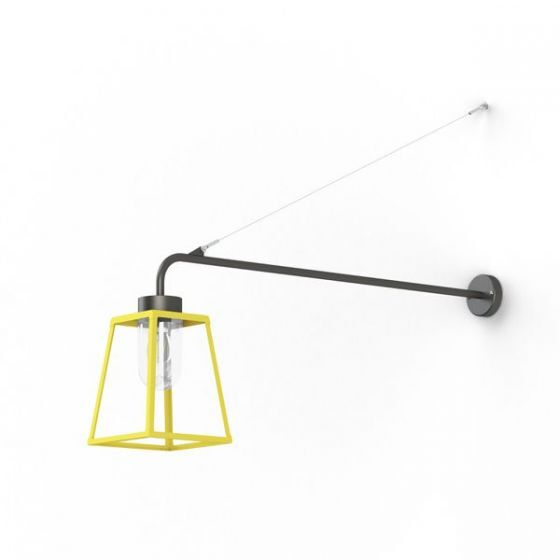 Lampiok 1 Model 6 Extended Wall Bracket Clear Glass Lantern