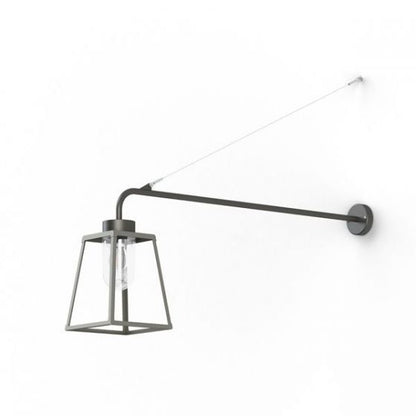Lampiok 1 Model 6 Extended Wall Bracket Clear Glass Lantern