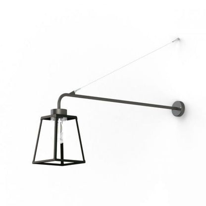 Lampiok 1 Model 6 Extended Wall Bracket Clear Glass Lantern