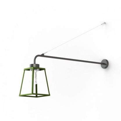 Lampiok 1 Model 6 Extended Wall Bracket Clear Glass Lantern
