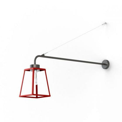 Lampiok 1 Model 6 Extended Wall Bracket Clear Glass Lantern