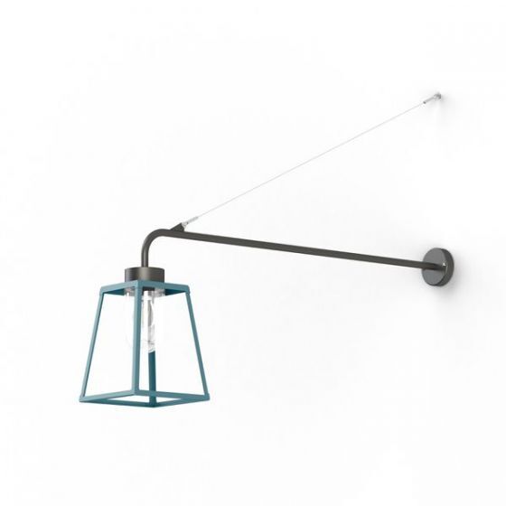 Lampiok 1 Model 6 Extended Wall Bracket Clear Glass Lantern