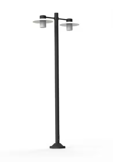 Aubanne Model 5 Clear Glass Lamp Post