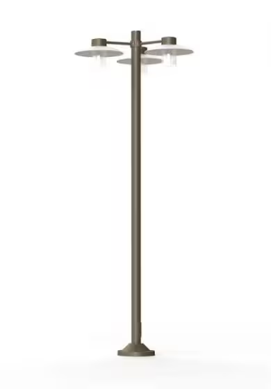 Aubanne Model 6 Clear Glass Lamp Post