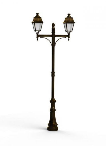 Avenue 4 Large Double Arm Clear Glass 35W 3000K Street Lamp