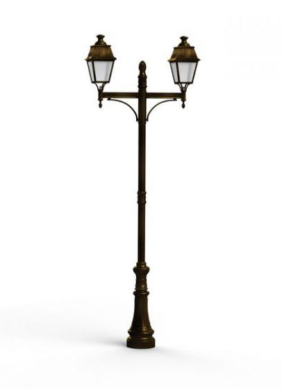 Avenue 4 Large Double Arm Clear Glass 70W 4000K Street Lamp