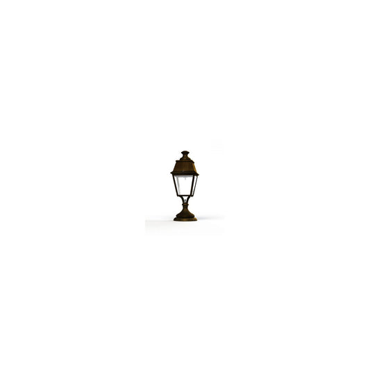 Avenue 4 Clear Glass Pedestal with Four-Sided Lantern