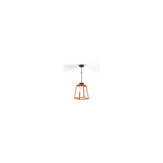 Lampiok Model 4 Large Clear Glass Lantern with minimalist lines style frame