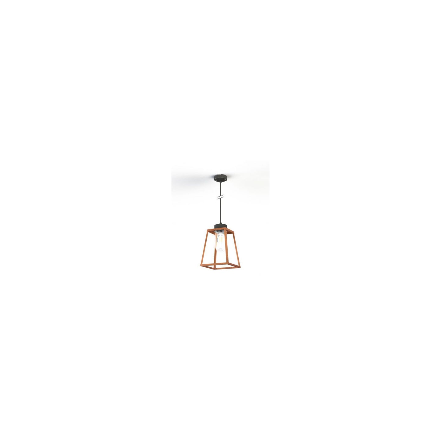 Lampiok Model 4 Large Clear Glass Lantern with minimalist lines style frame