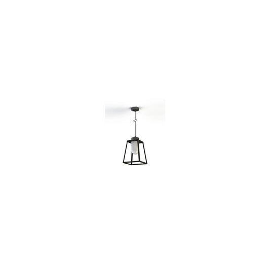 Lampiok Model 4 Large Frosted Glass Lantern with minimalist lines style frame