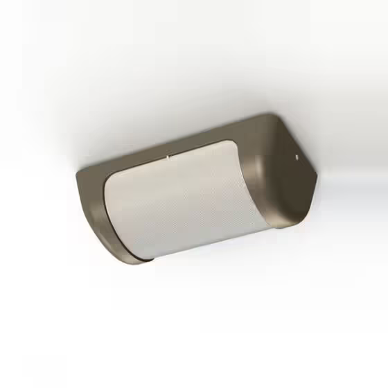 Loko Striped Frosted Glass Ceiling/Wall Light