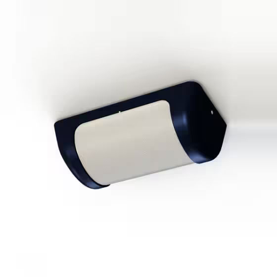Loko Striped Frosted Glass Ceiling/Wall Light