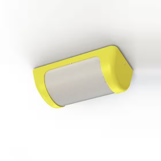 Loko Striped Frosted Glass Ceiling/Wall Light