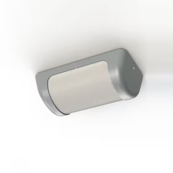 Loko Striped Frosted Glass Ceiling/Wall Light