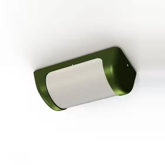 Loko Striped Frosted Glass Ceiling/Wall Light