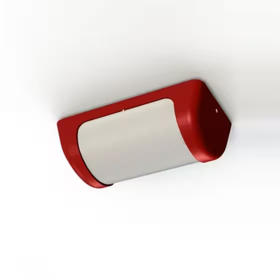 Loko Striped Frosted Glass Ceiling/Wall Light