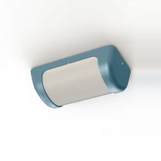 Loko Striped Frosted Glass Ceiling/Wall Light