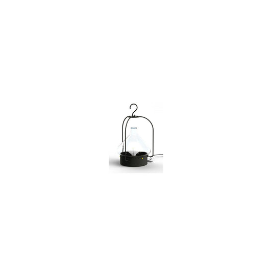 La Hutte Model 2 Portable Pendant with Primitive Hut shape & Transparent Blown Glass