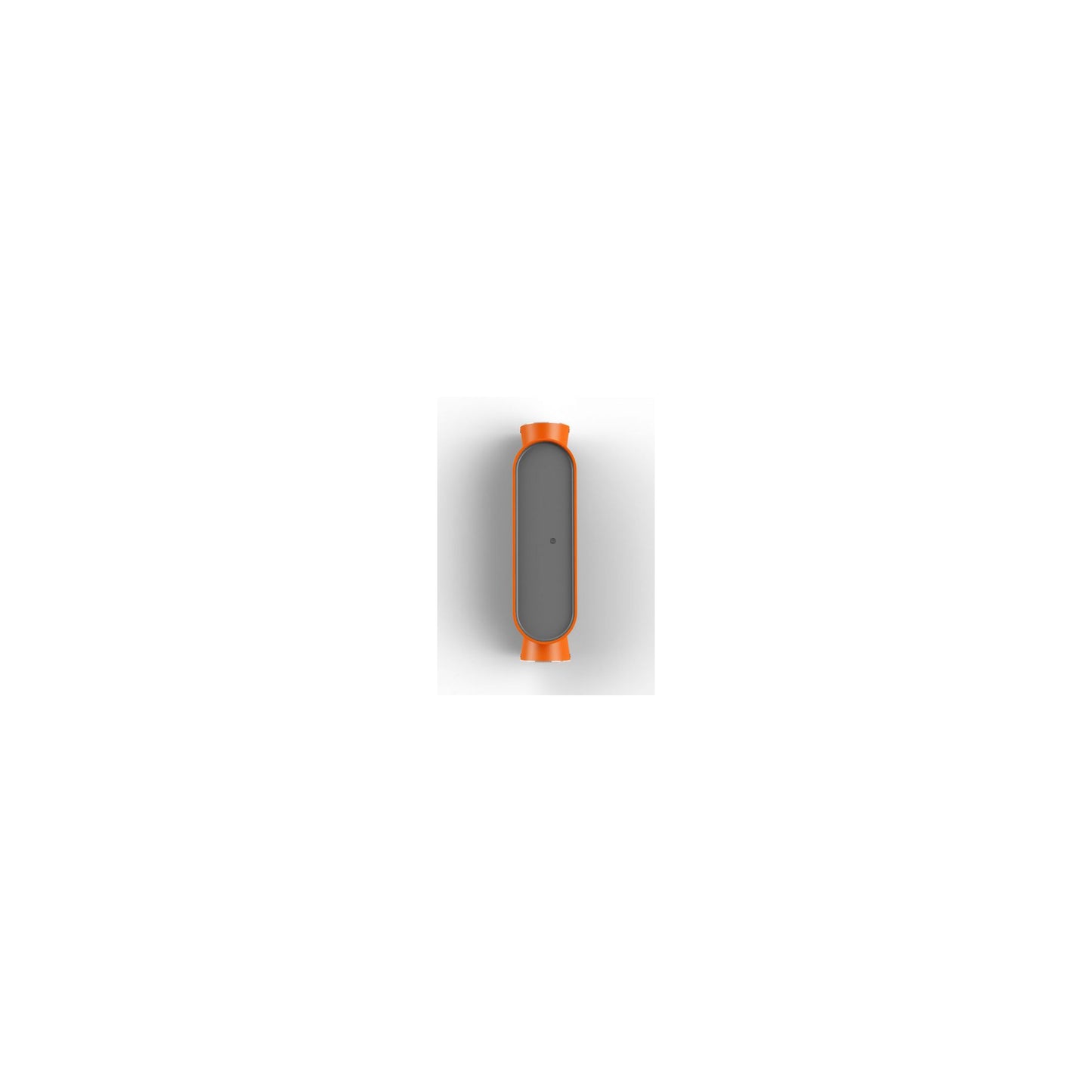 Ibuk Black Front LED Up & Down Light with Clear Polycarbonate Diffuser