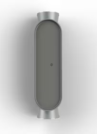 Ibuk Black Front LED Up & Down Light