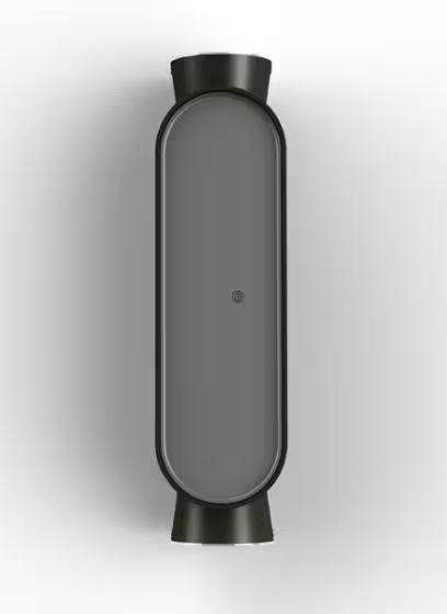 Ibuk Black Front LED Up & Down Light