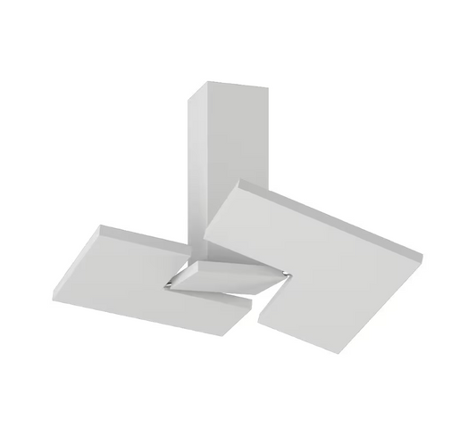 Puzzle Twist LED Ceiling Light Matt White