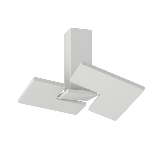 Puzzle Twist LED Ceiling Light Matt White