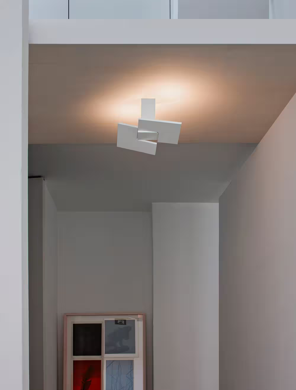 Puzzle Twist LED Ceiling Light Matt White