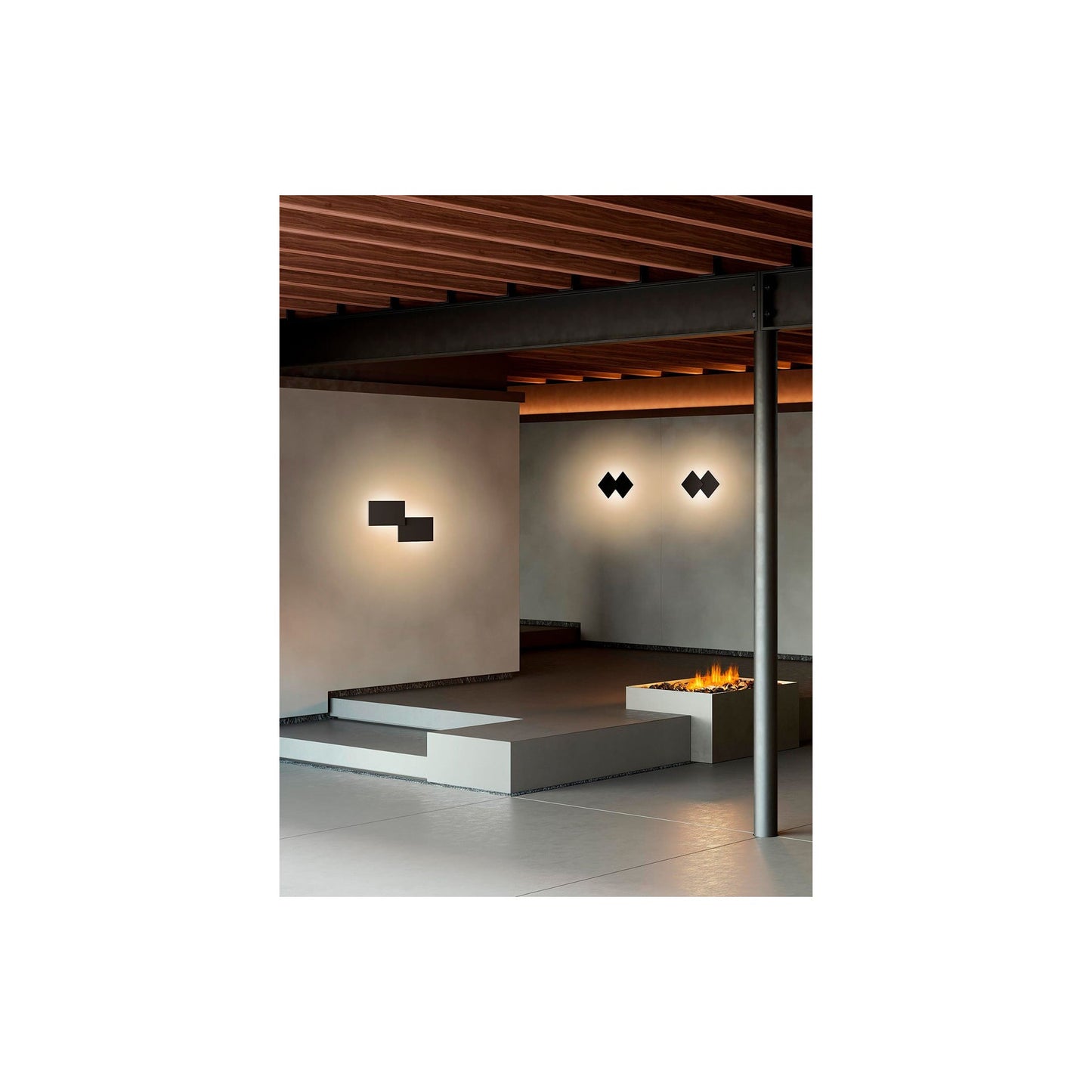 Puzzle Double Square 3000K LED Wall Light