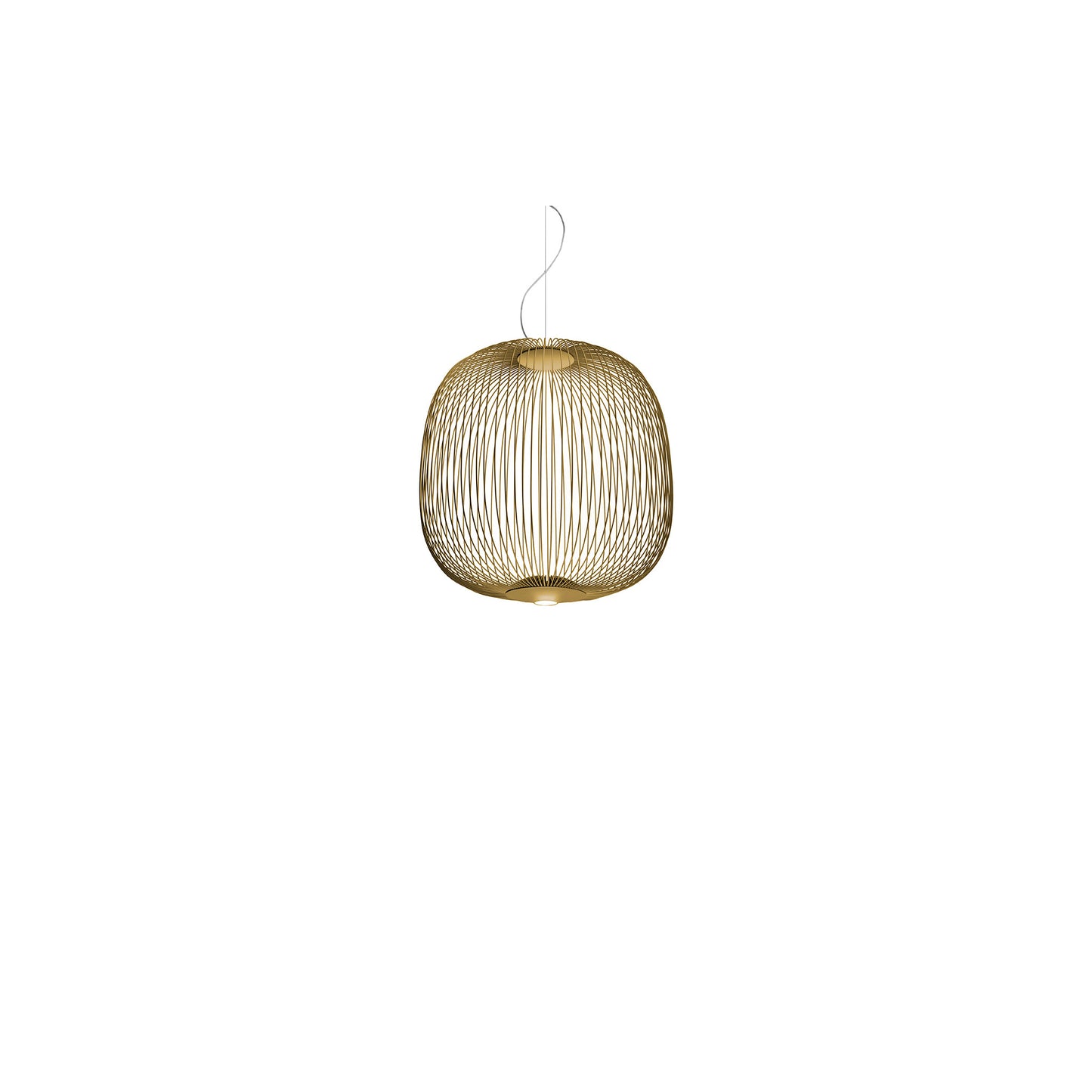 Spokes 2 LED Pendant with Varnished Steel & Aluminium
