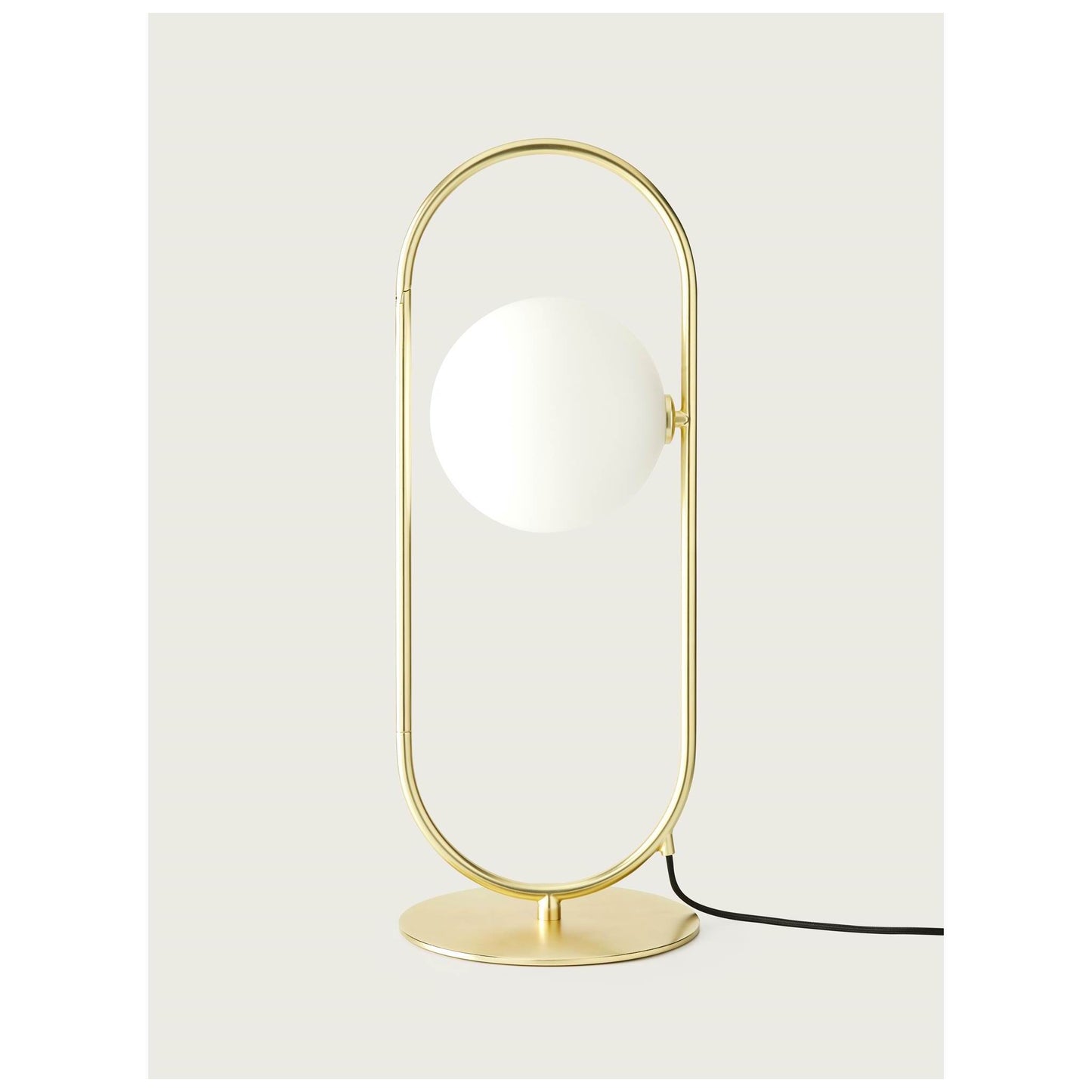 Abbacus Opal Glass Metal Desk Lamp