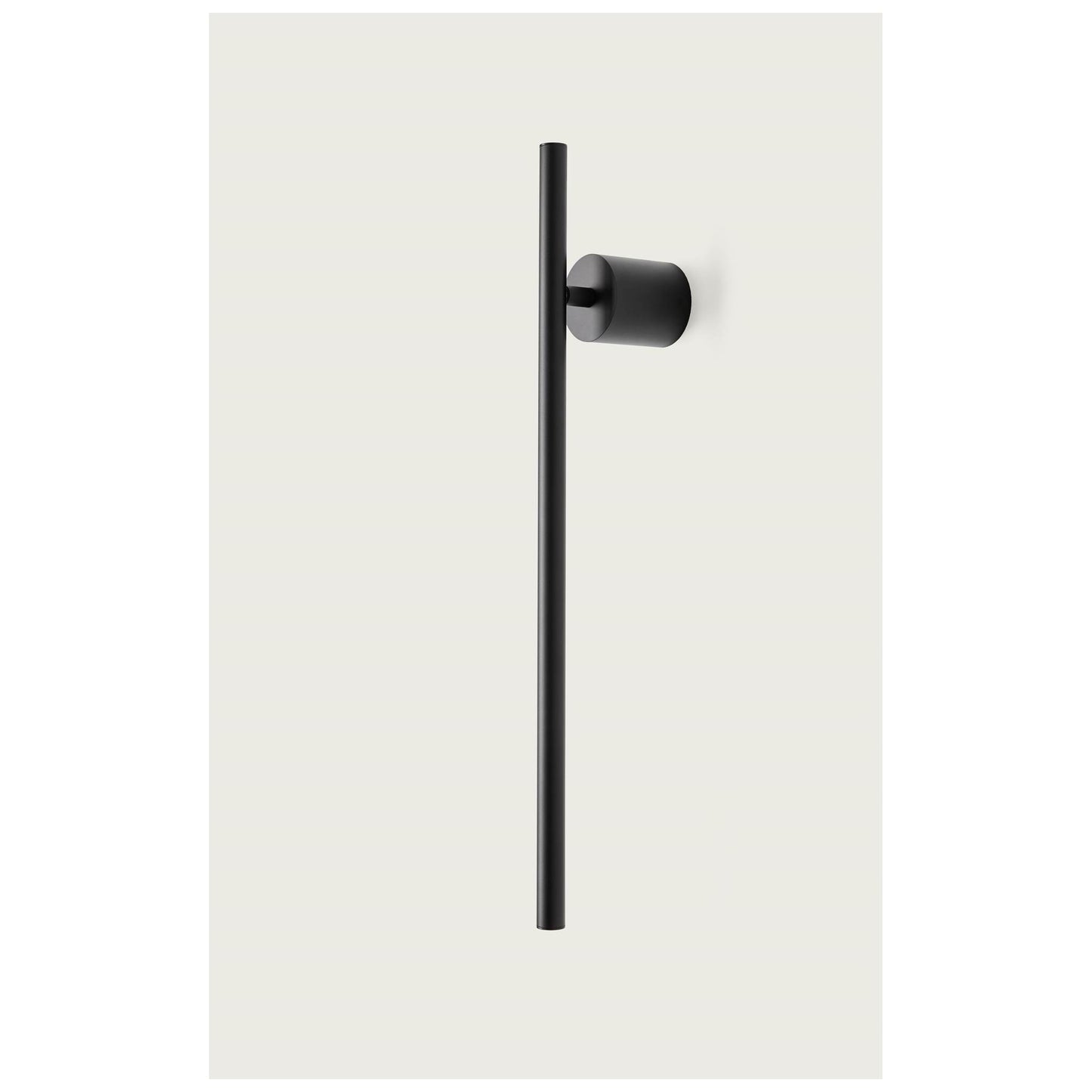 Clock LED Wall Light Matt Black